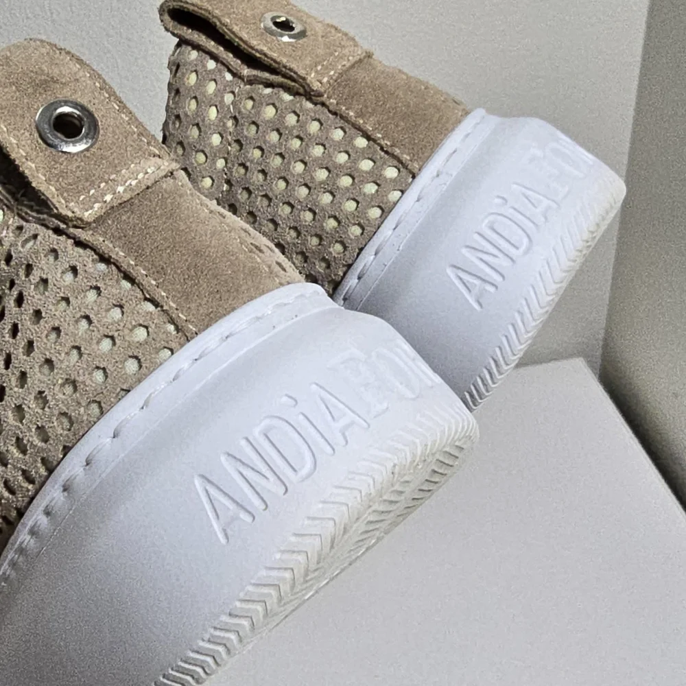 Andia Fora Libi suede chunky Sneakers contemporary comfortable casual chic look